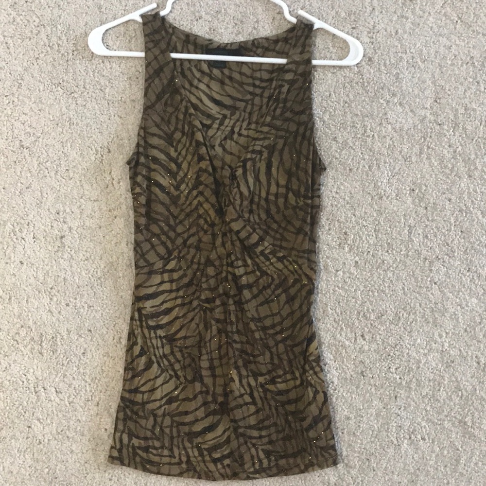 Express top. Shiny animal print